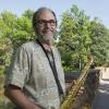 Voakes with a sax