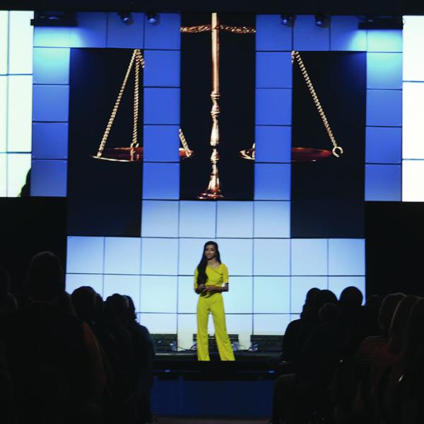 Serene speaks at CU Boulder NEXT in Denver.