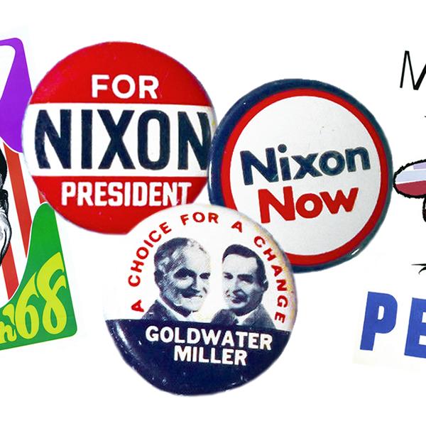 Vintage political pins
