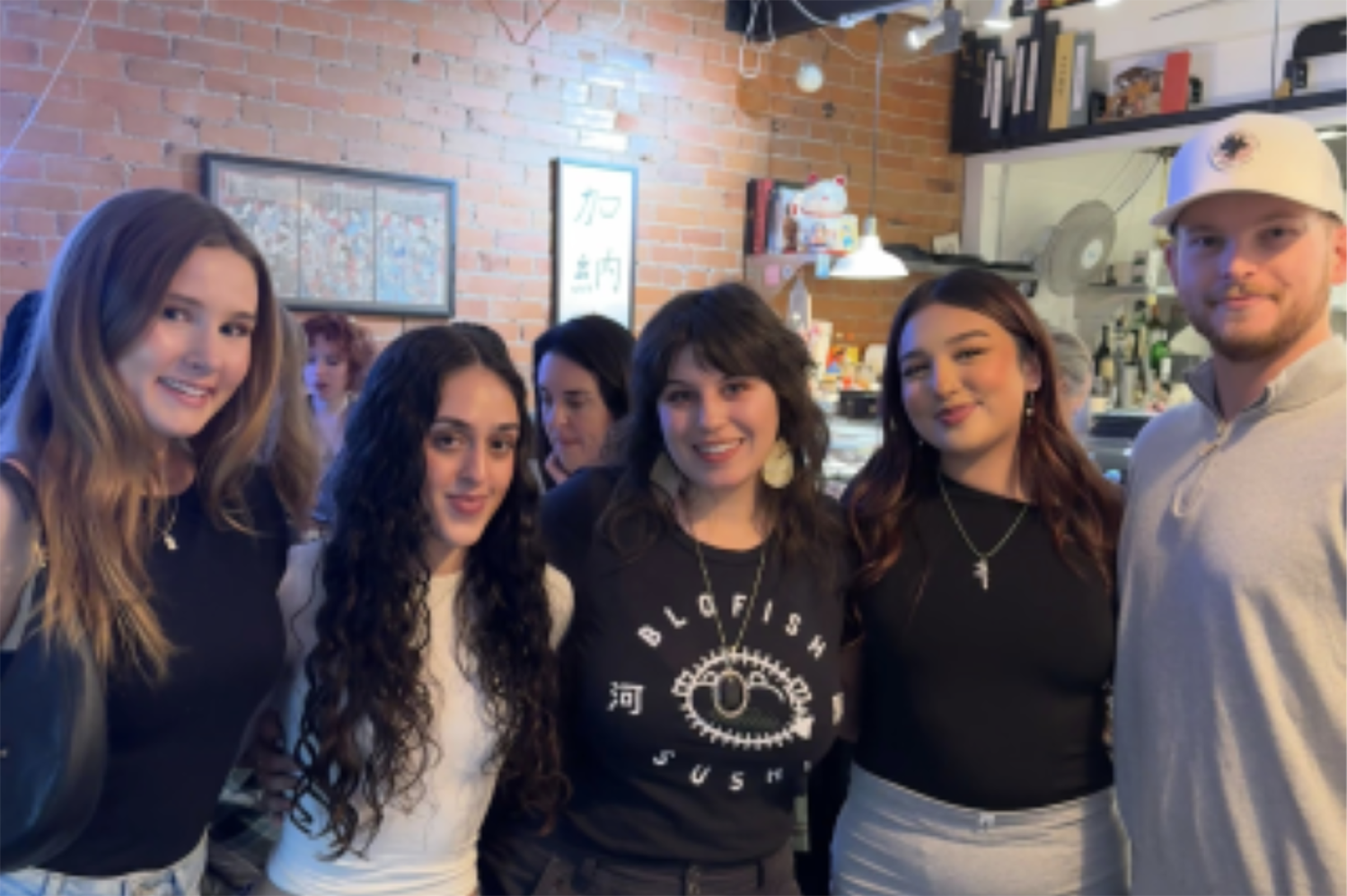 Rebecca Cordingley, Kaitlyne Fallahi, Isabella Rohrer, Brianna Centeno, Alex Baughman