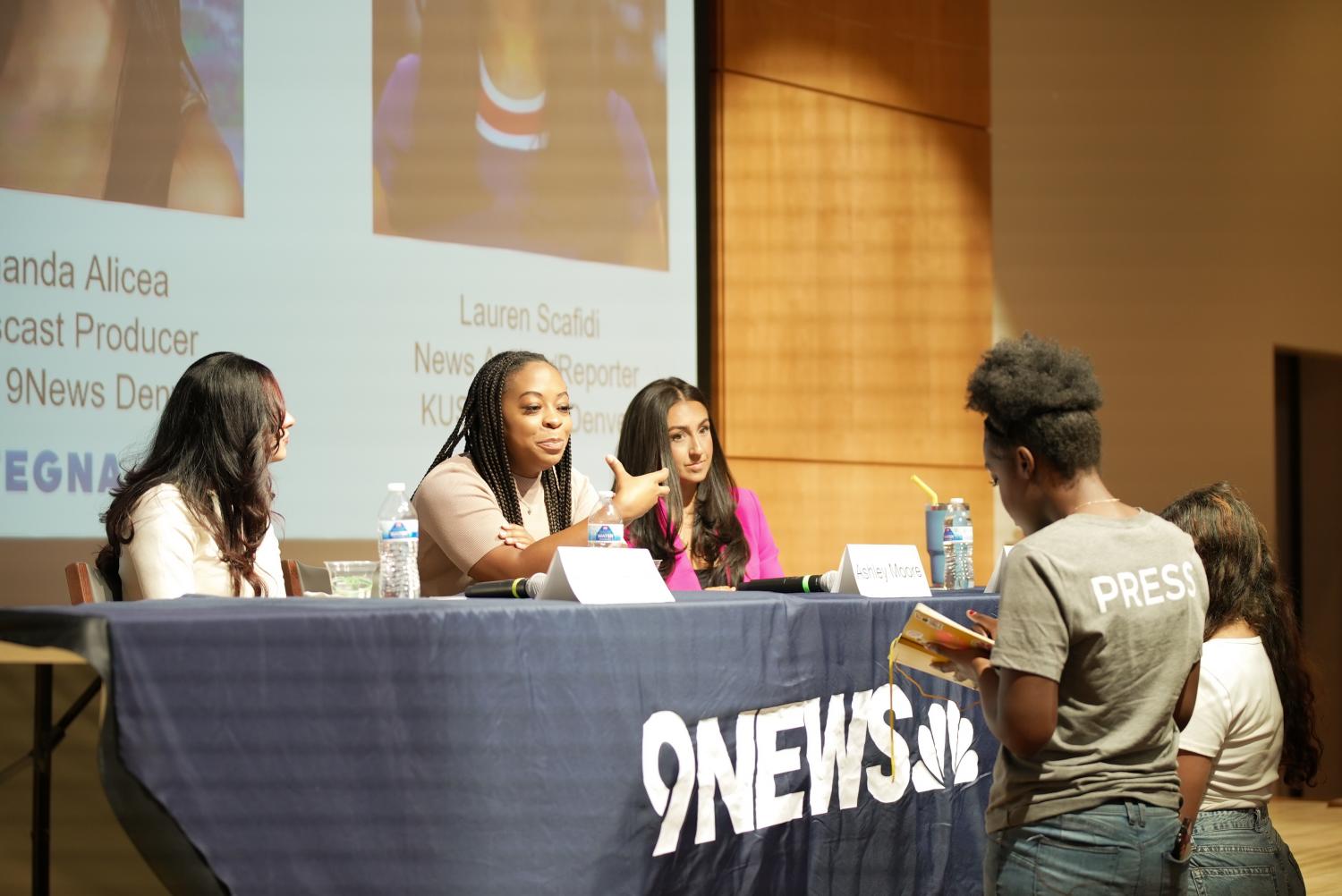 Students network at J-Day.