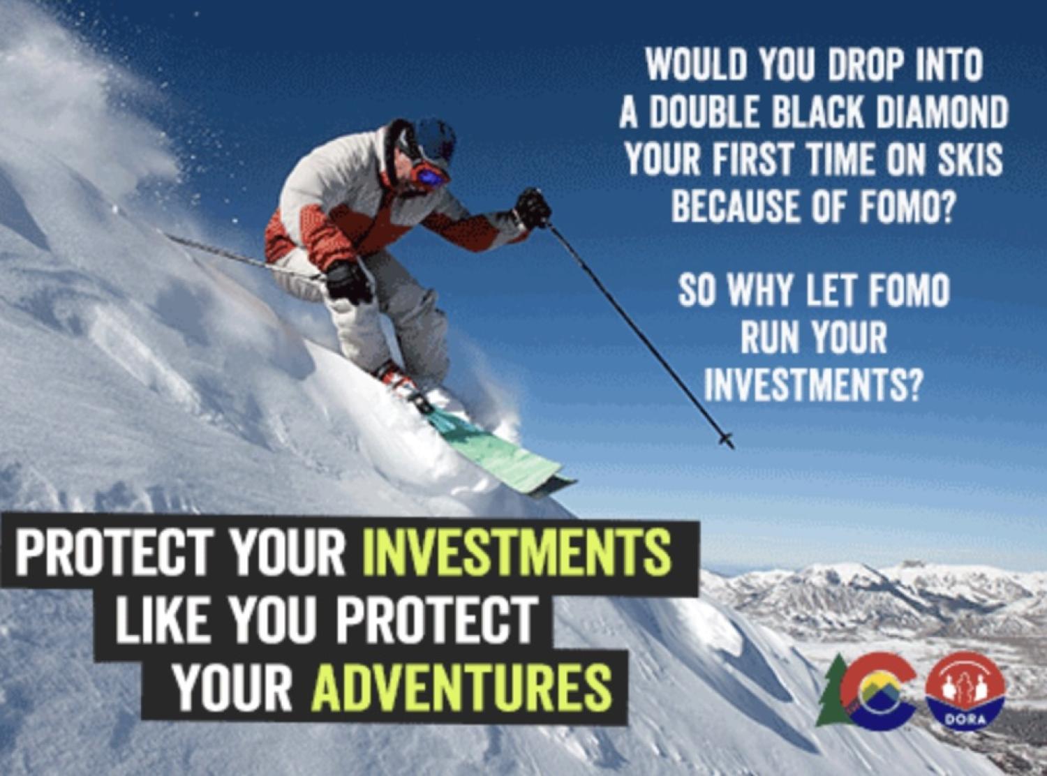 skiing investment advert