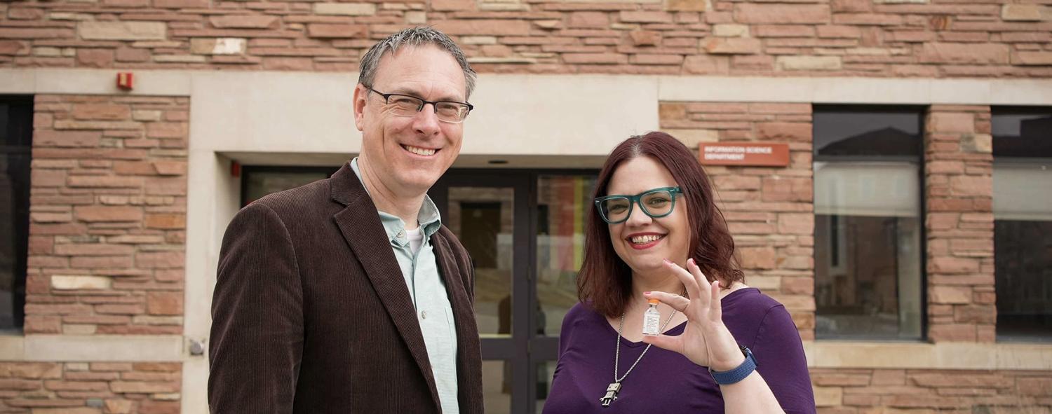Department of Information Science Associate Professors Steven Voida and Casey Fiesler, from the College of Media, Communication and Information.