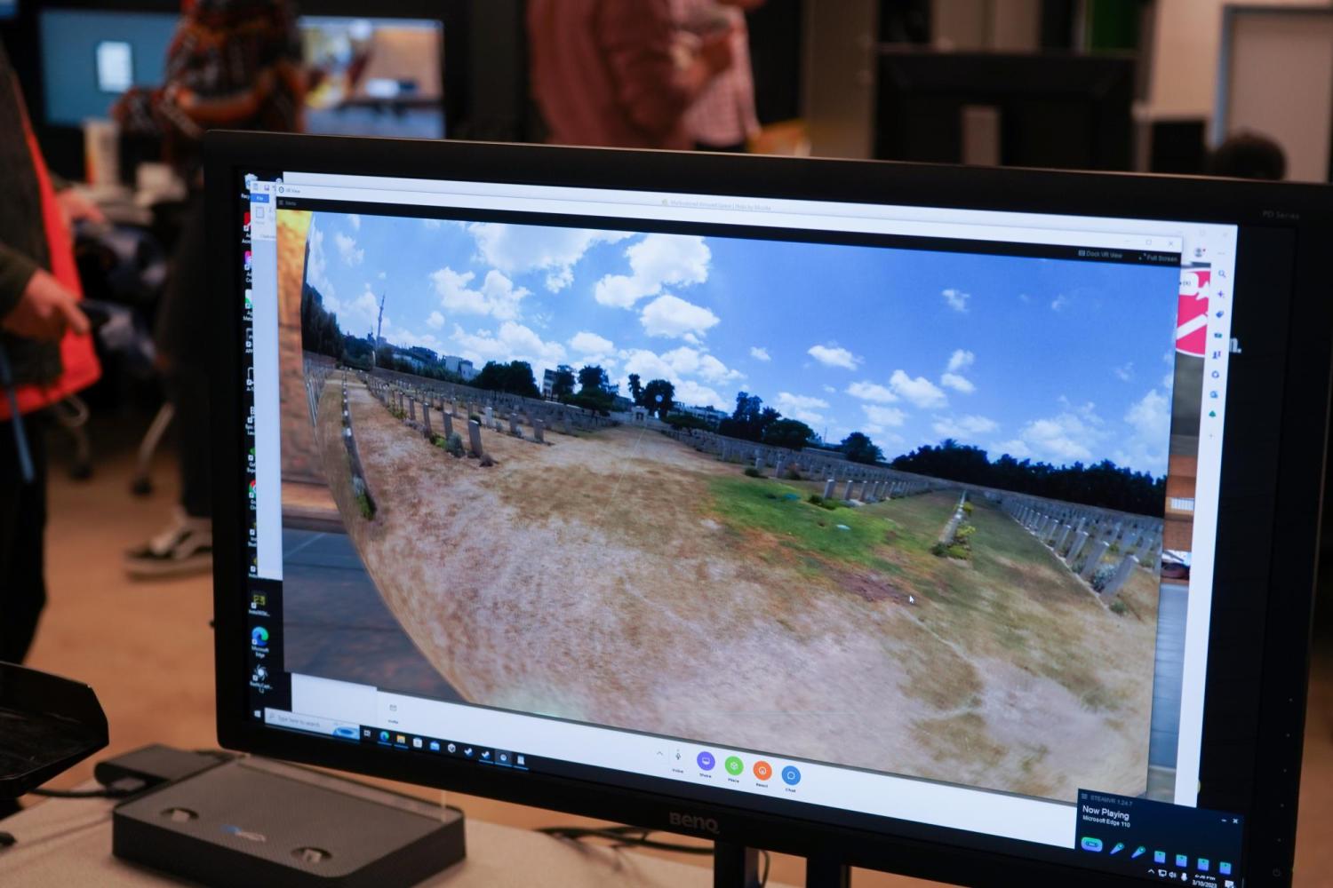 Gaza on a monitor