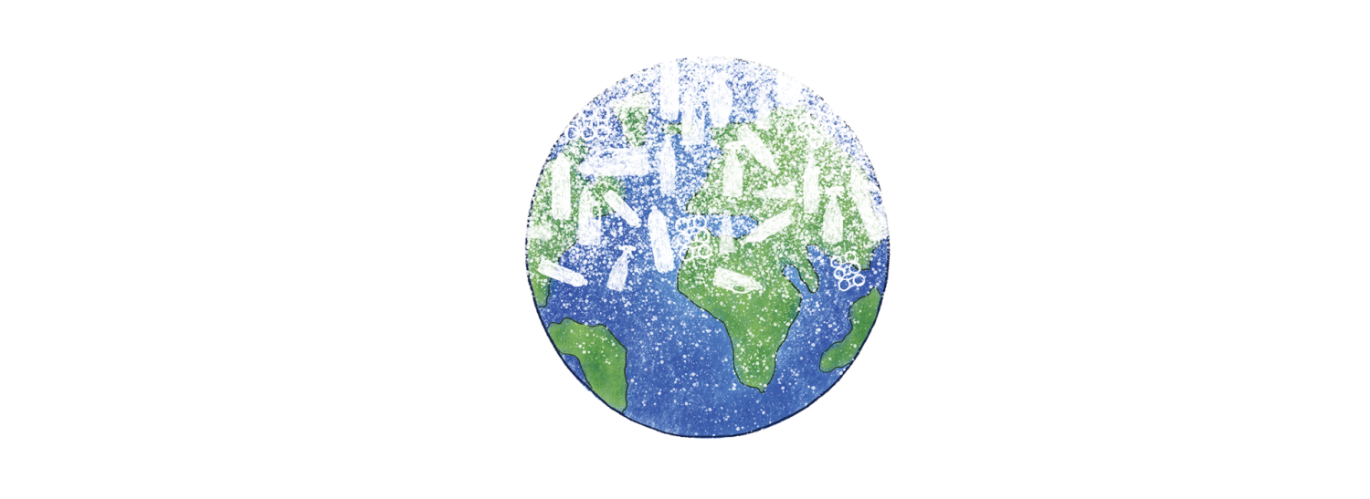 plastic filled globe