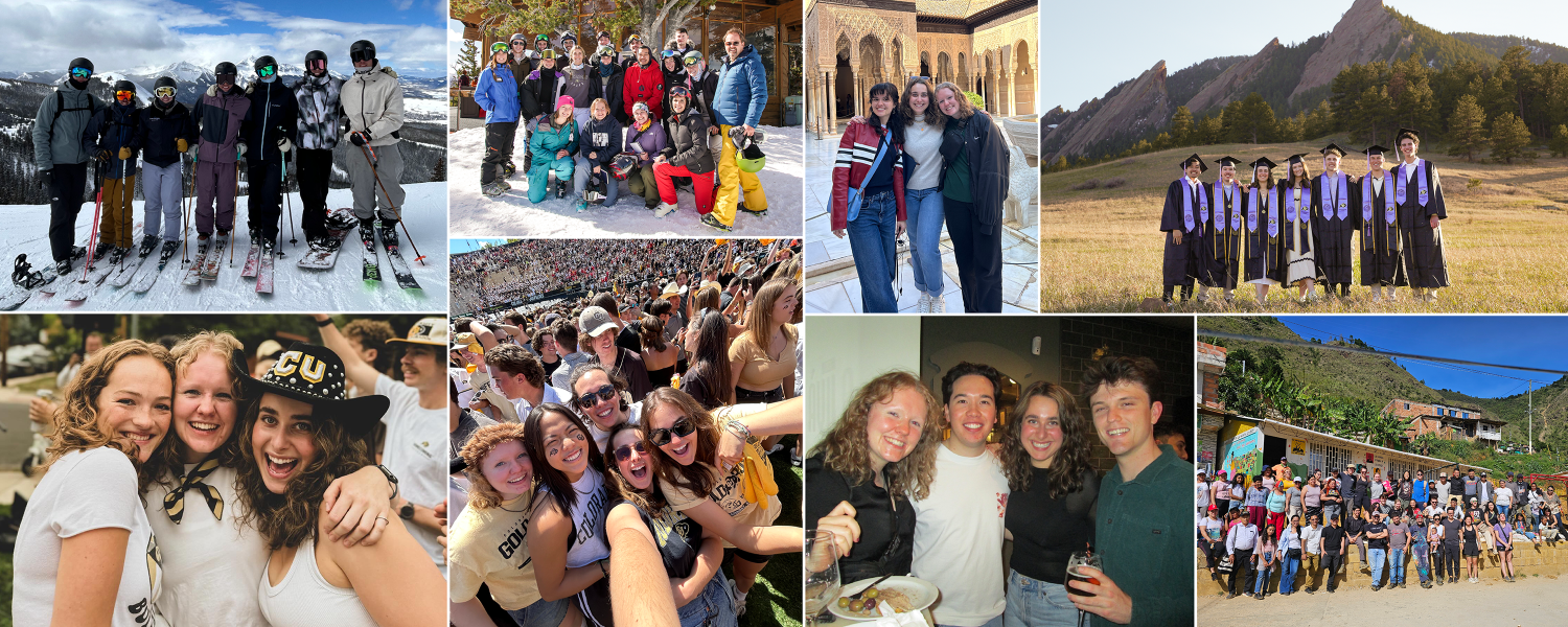 collage of Serena Langdon-Dimidjian's experience at CU with ENVD