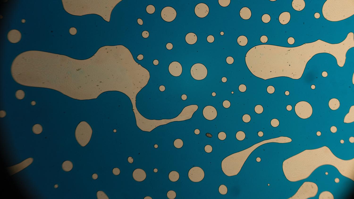 Ink on glass