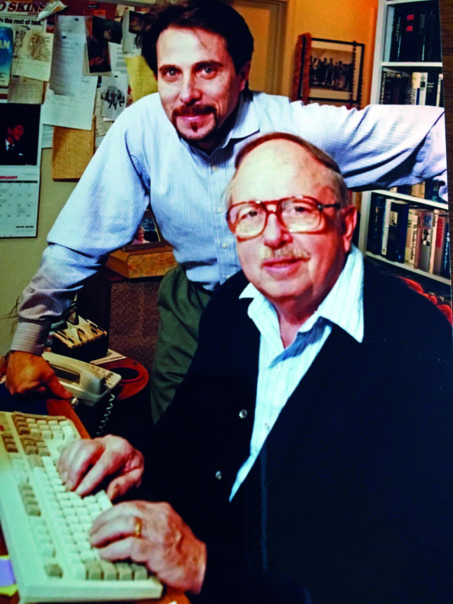 Cannon and his father, Lou Cannon, courtesy of the author.