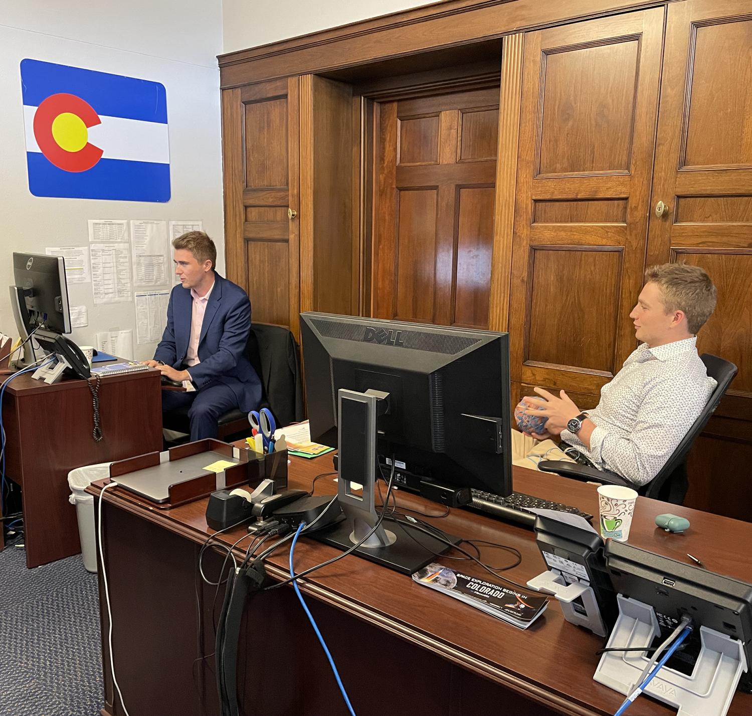Max Gannett worked as an intern for Rep. Joe Neguse (PolSci, Econ’05; Law’09) and Sen. John Hickenlooper.