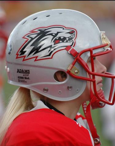 Katie Hnida, the first woman to score a point in a Division I college football game.