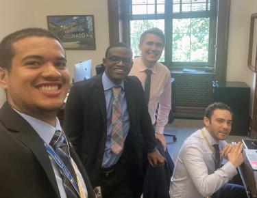 Max Gannett worked as an intern for Rep. Joe Neguse (PolSci, Econ’05; Law’09) and Sen. John Hickenlooper.