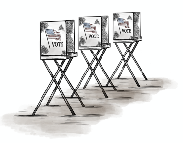 voting stations graphic