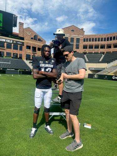 Max with Travis Hunter