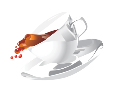 tea spilling beverage