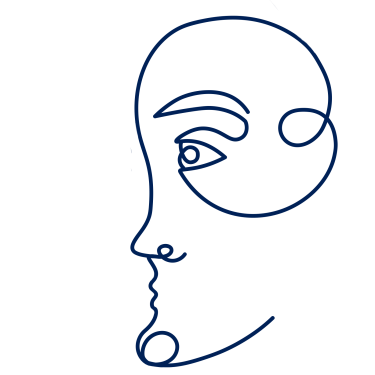 drawing of male face