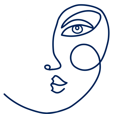drawing of woman's face