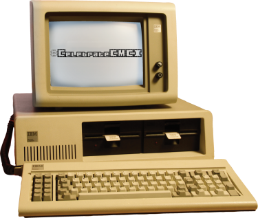 An IBM 5150 PC—in circulation from 1981 to 1987—from the Media Archaeology Lab’s collection. 