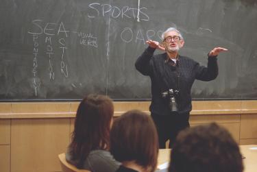 Paul Moloney teaches photojournalism in 2008. Courtesy of Kevin Moloney