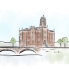 campus illustration