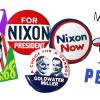 Vintage political pins