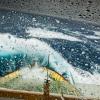 Green water over the bow during a crossing of the notorious Scotia Sea between Tierra del Fuego and South Georgia.