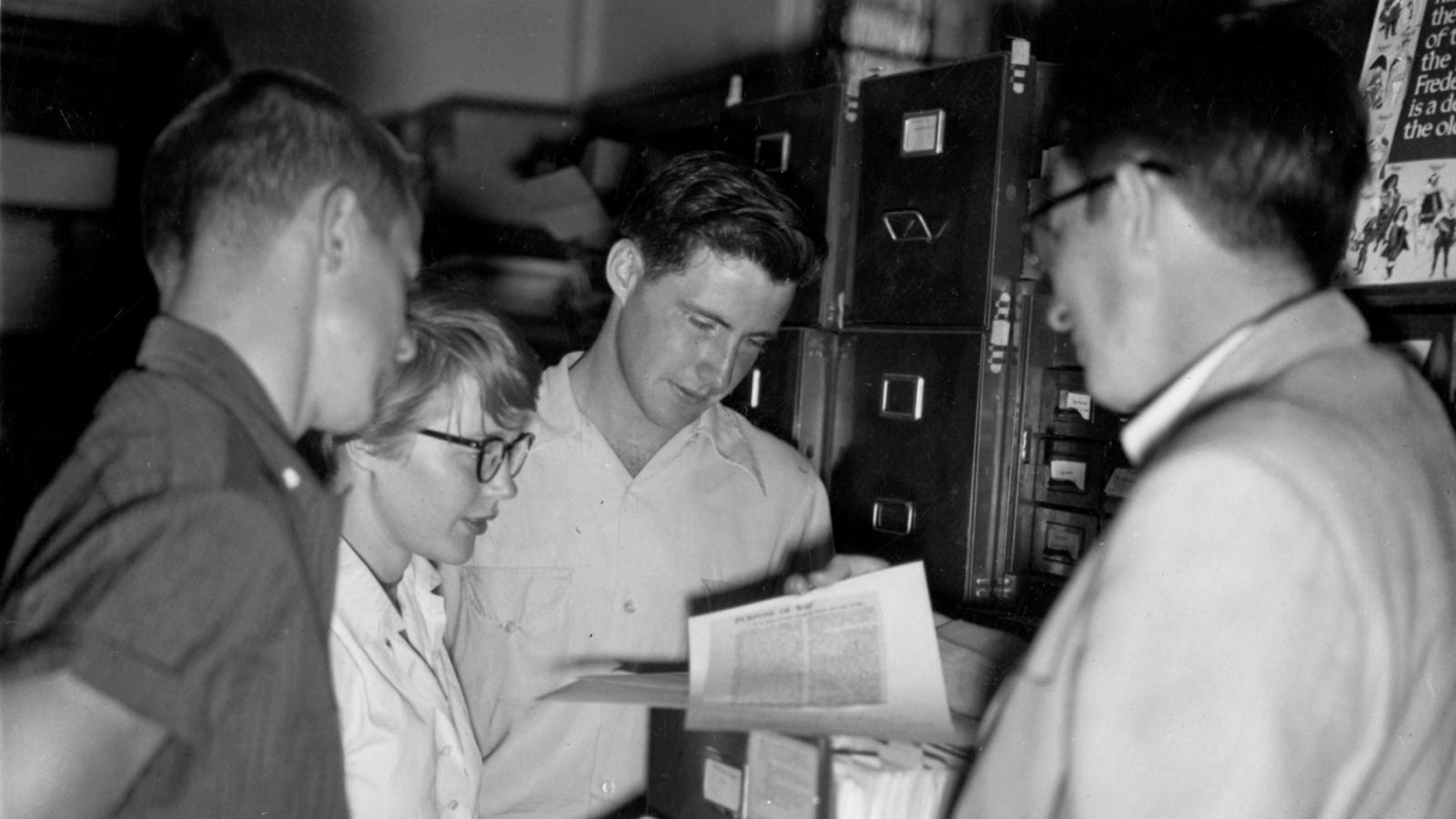 Journalism students, 1950s