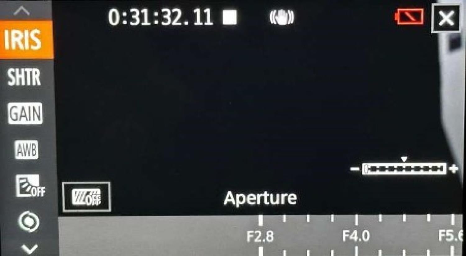 Aperture spectrum on screen