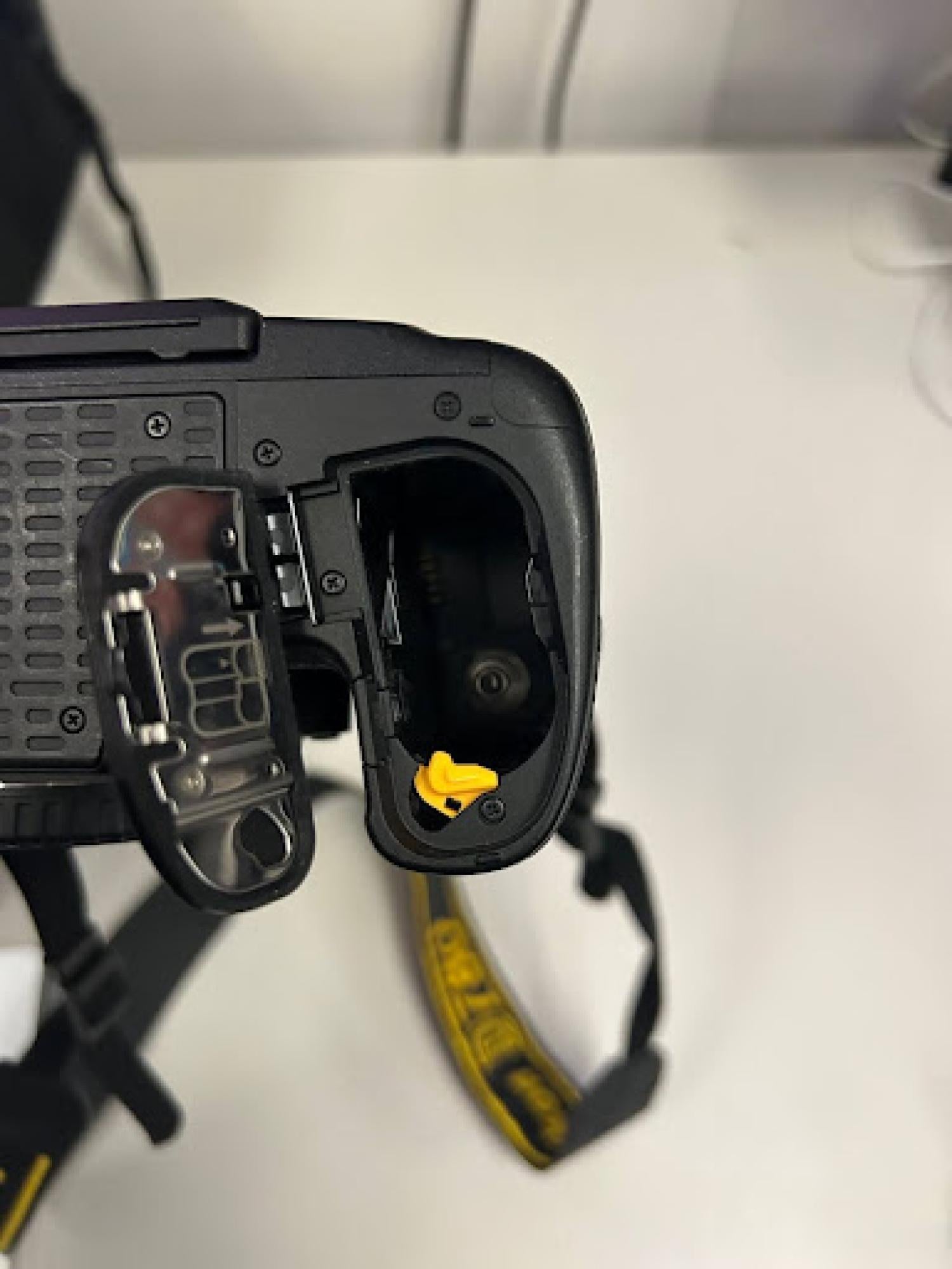 Battery compartment empty