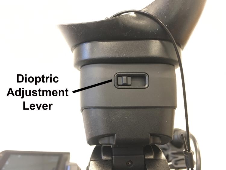 Dioptric Adjustment Lever