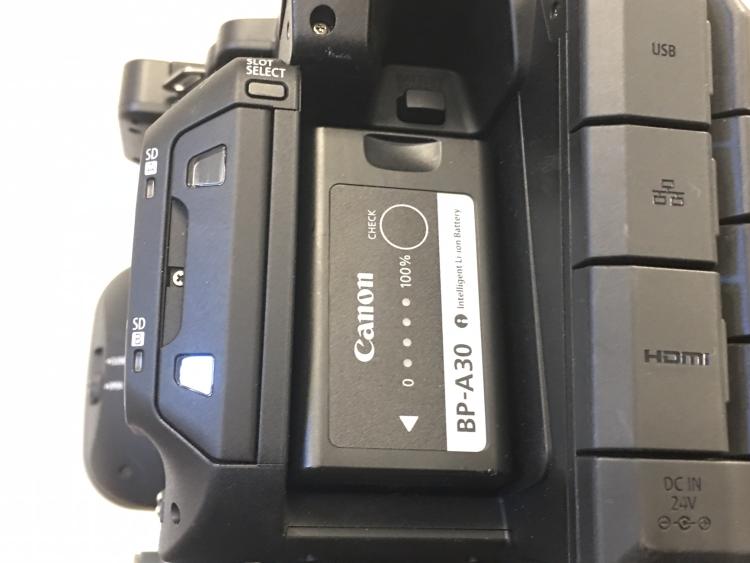Battery in the camera