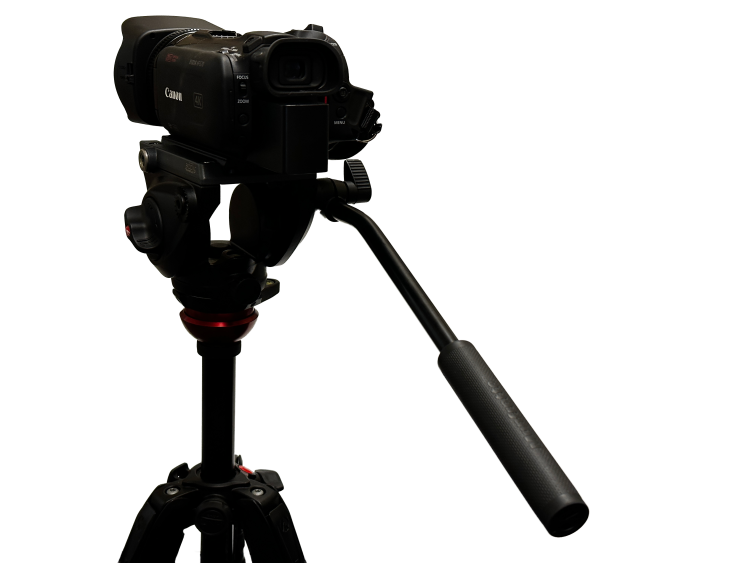 Tripod and camera fully set up