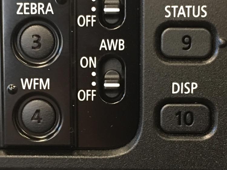 Automatic white balance switch