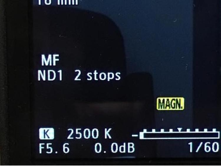ND value on screen
