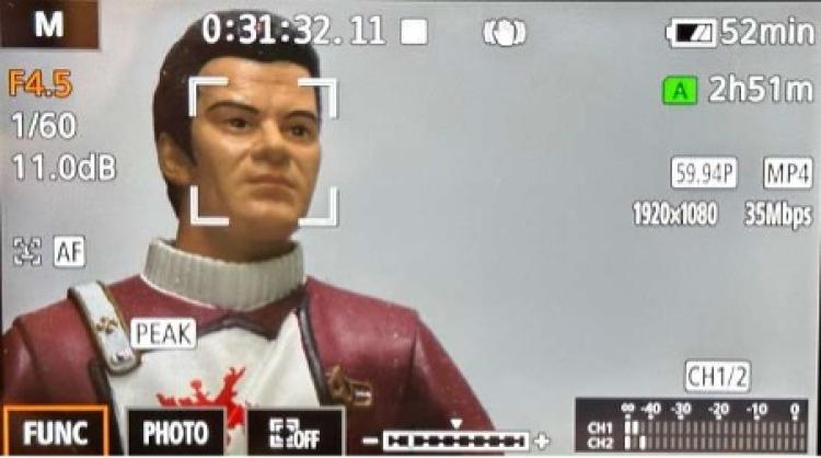 Face tracking example one subject
