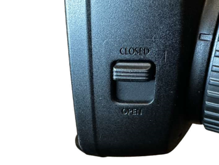 Lens barrier switch