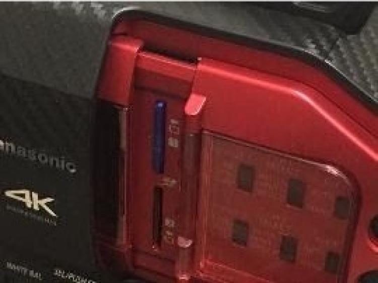 SD card fully inserted into camera