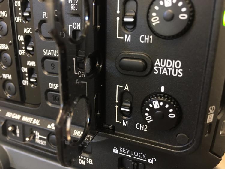 Audio status button
