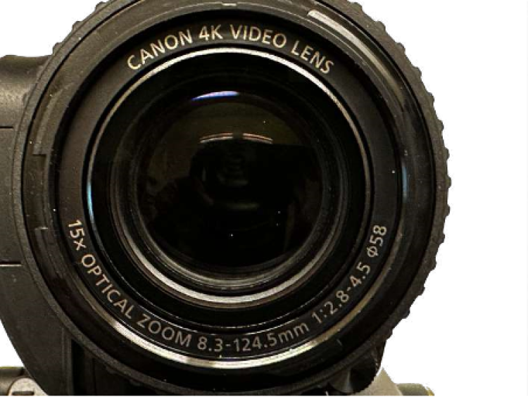 Front of lens