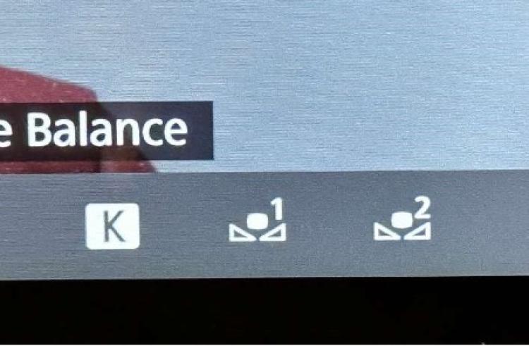 Custom white balance settings