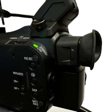 Retracted viewfinder