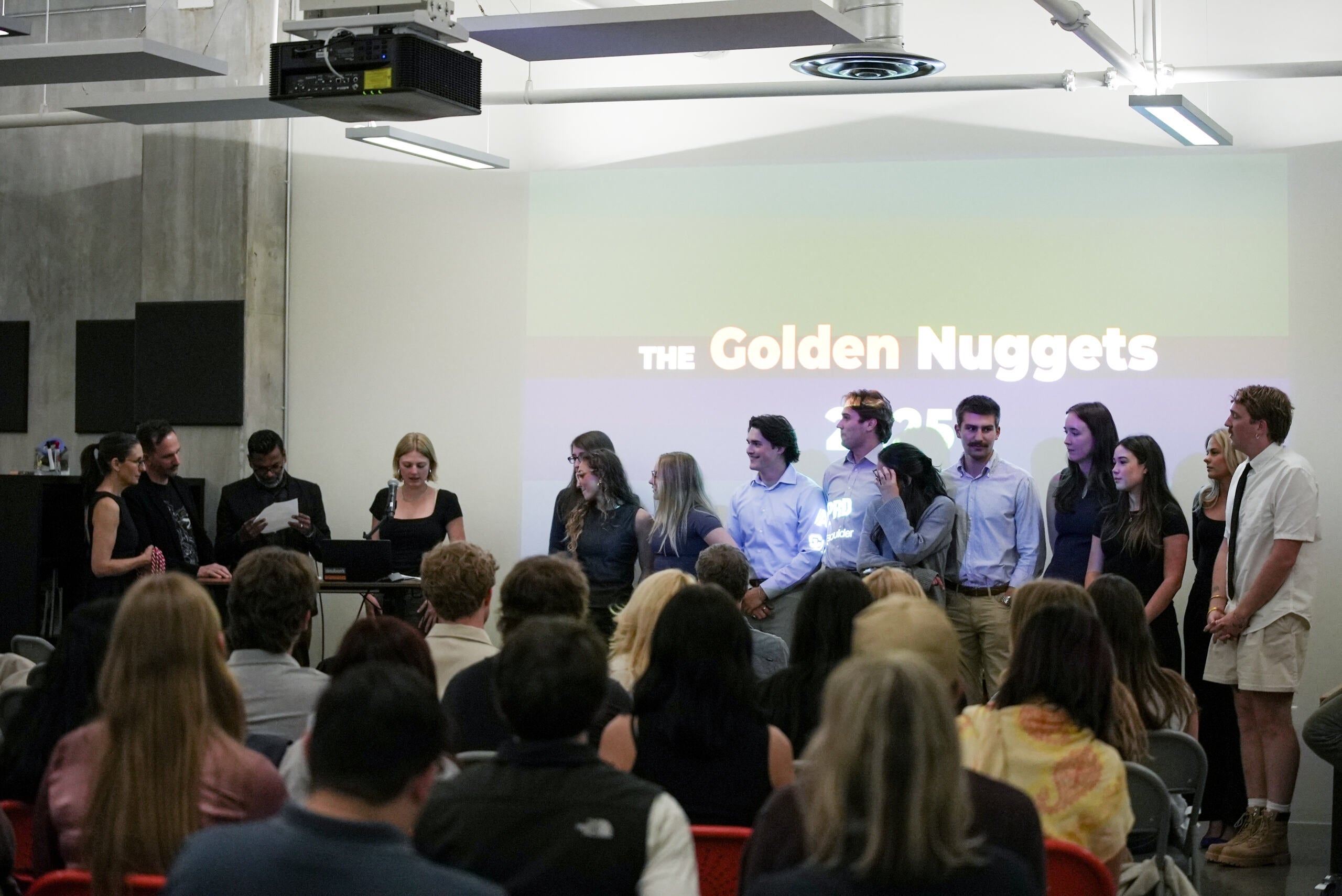 golden nuggets on stage