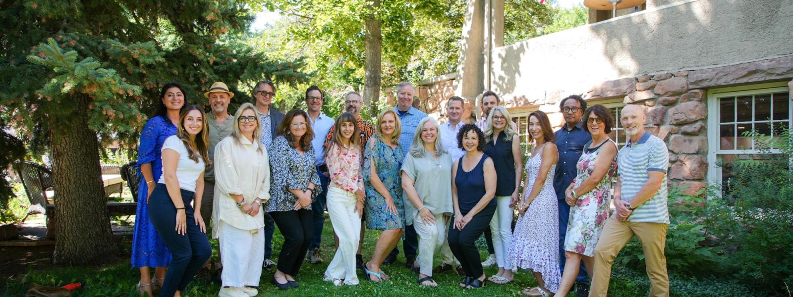 Leadership staff and faculty pose for a group photo