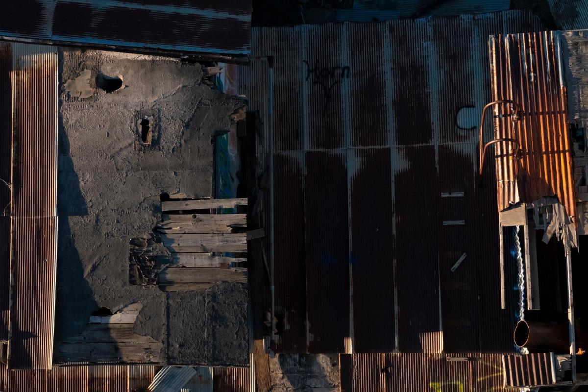 Photo of a derelict building