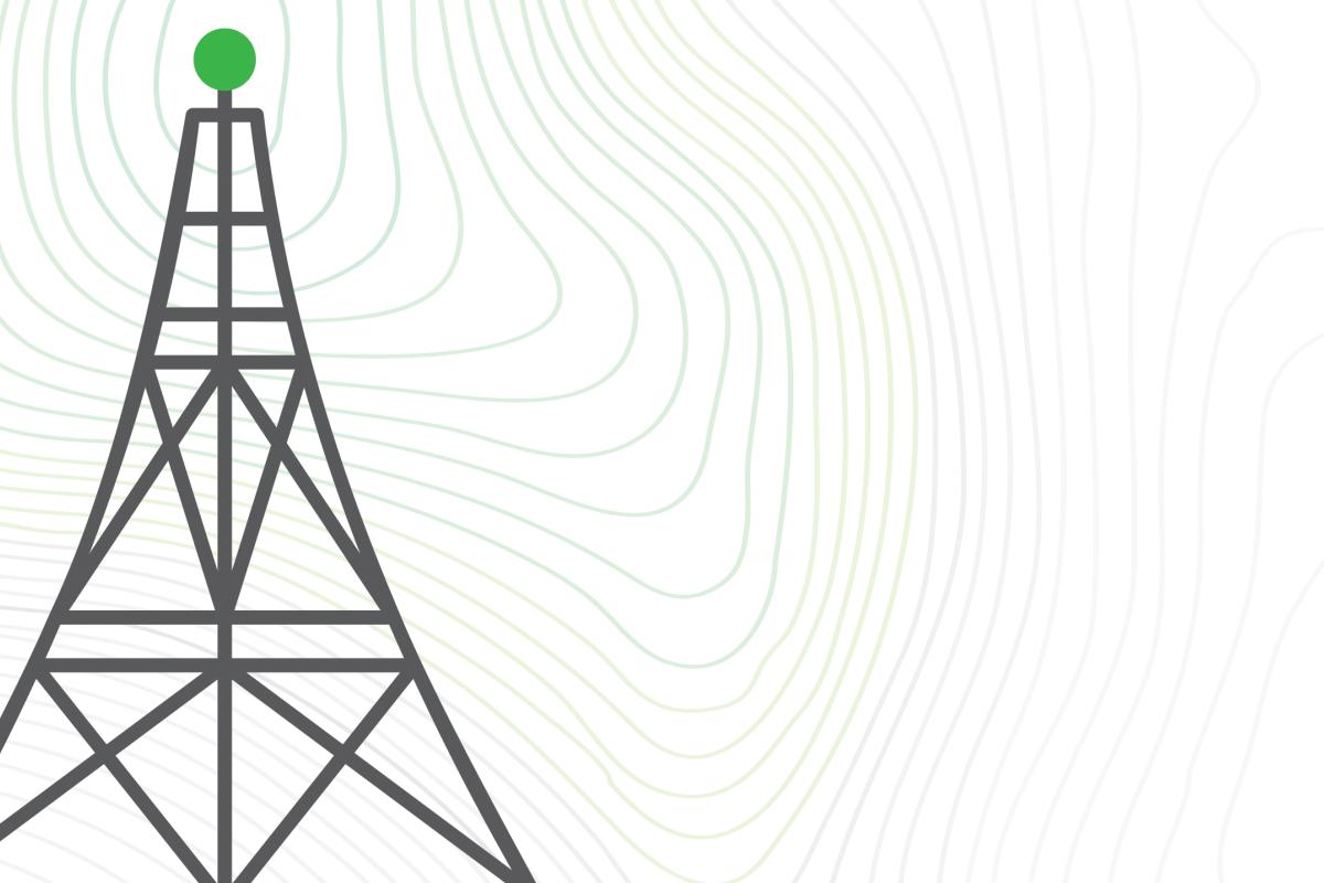 An illustration of a radio tower.