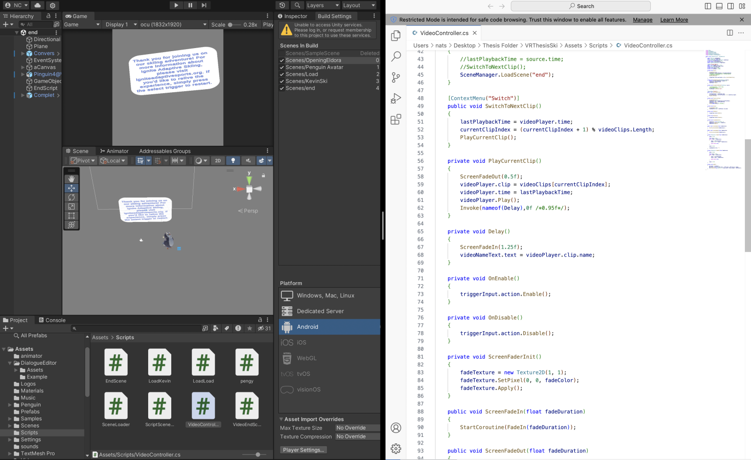Working on a computer