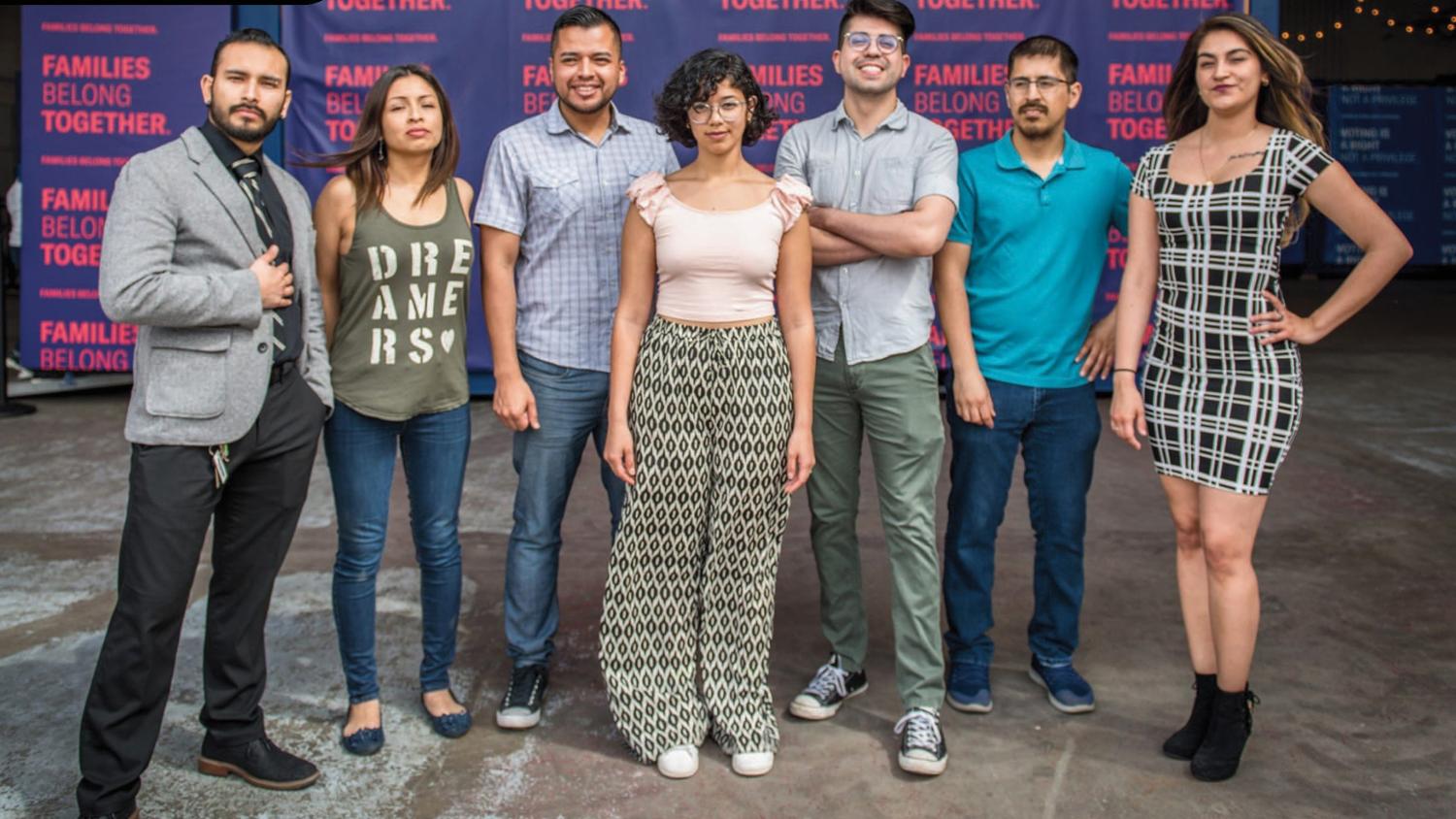 A group of performers onstage.