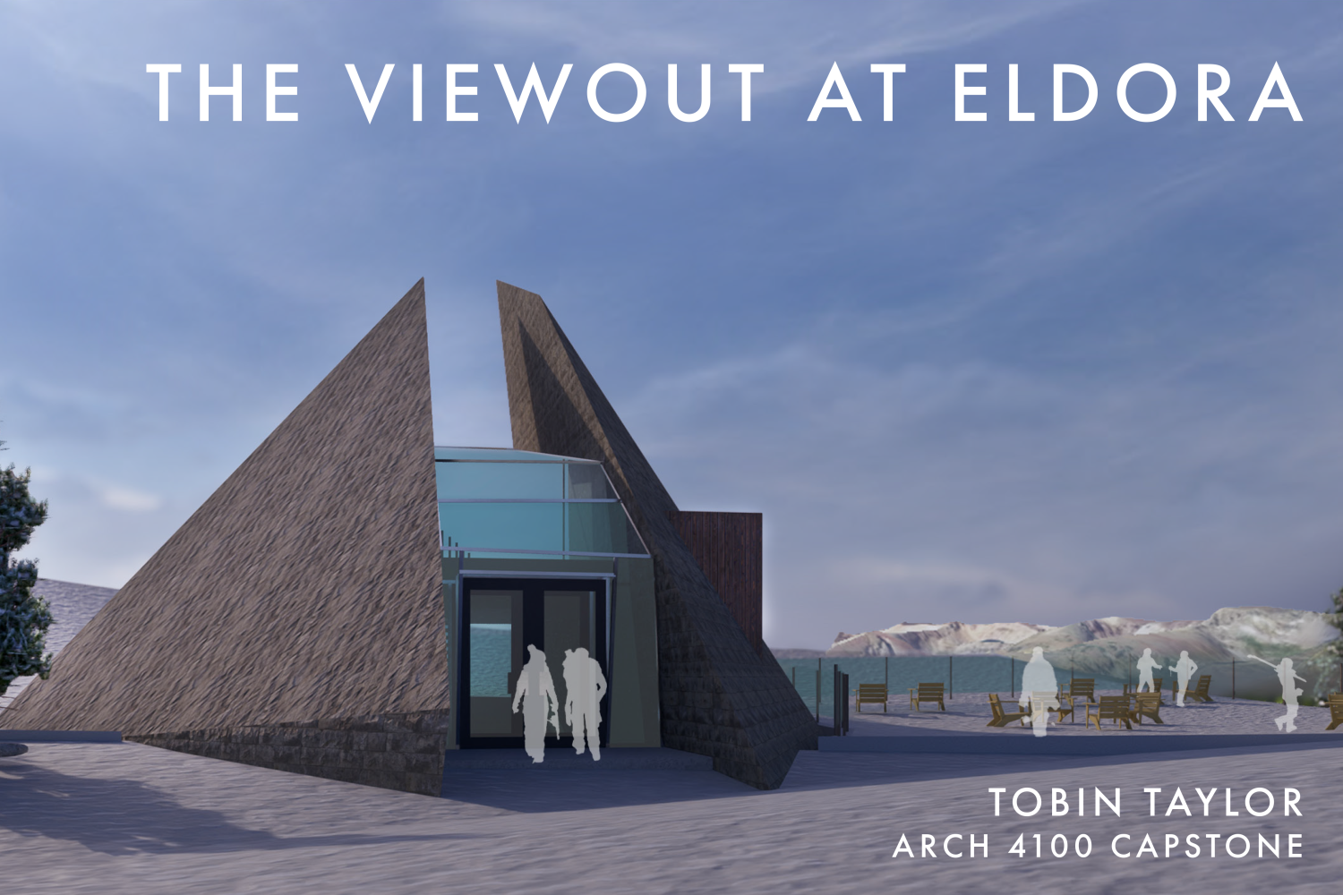 An architectural render called the Viewout at Eldora by Taylor Tobin (EnvDes '25)
