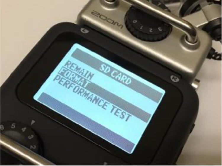 Format screen