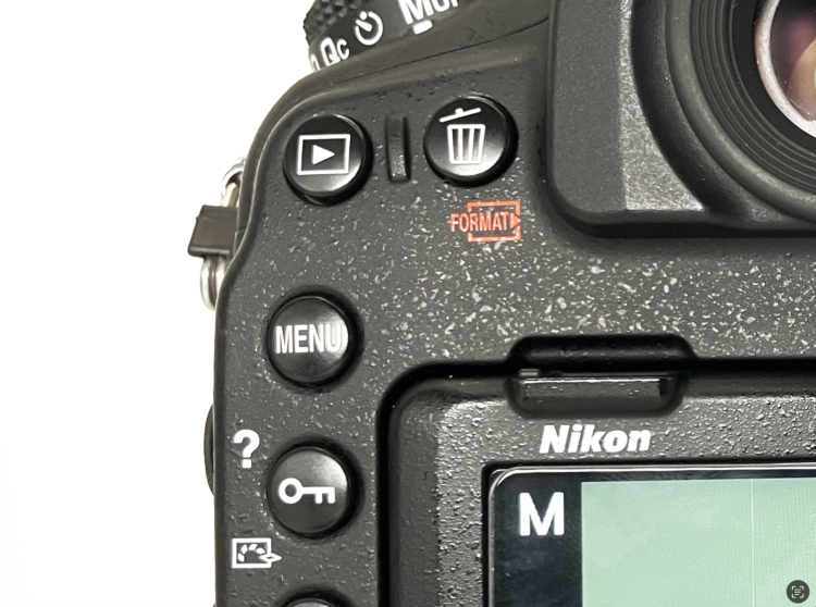 Nikon D850 Menu Button
