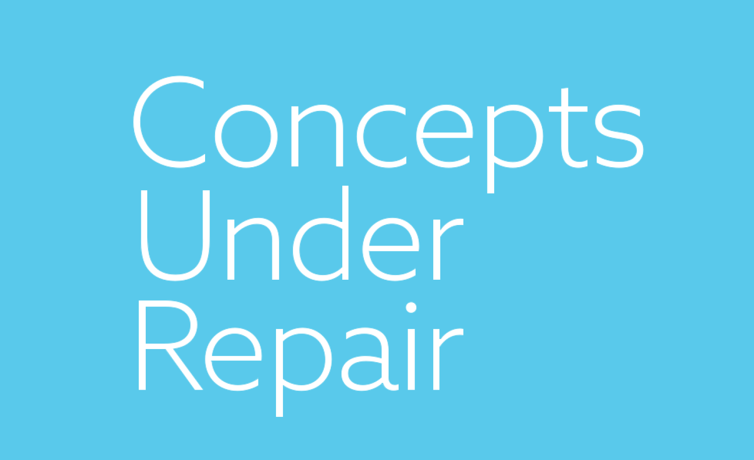 Concepts under Repair